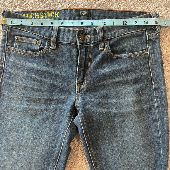 J. Crew Matchstick Straight Leg, Full Length Classic Women's Blue Jeans, Sz. 28R - Picture 6 of 12